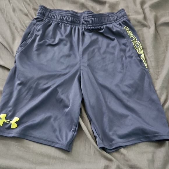 YLG Under Armour Blue Athletic Shorts - Picture 1 of 3